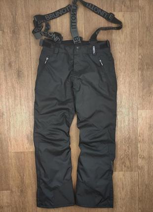 Лижні штани brinotti сірі трекінгові карго чоловічі зимові outdoor tnf коснюм спортивні гірськолижні брюки водовідштовхуючі1 фото
