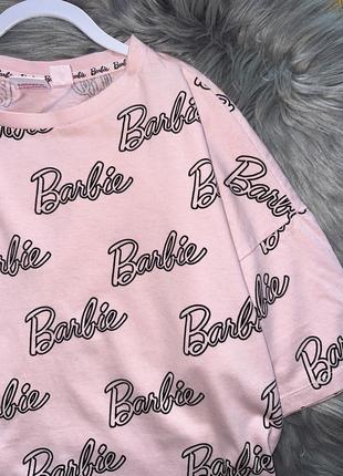 Прикольная хлопковая женская футболка barbie р.м primark2 фото