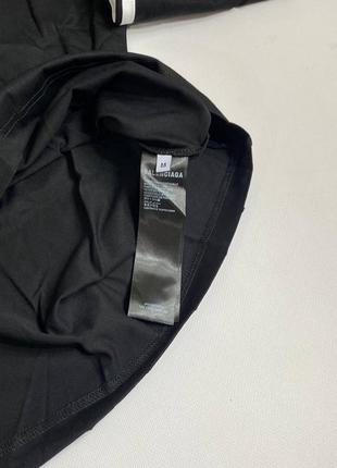 Лонгслів balenciaga x adidas black чорний5 фото