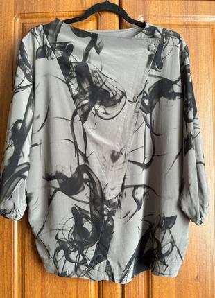 Люкс бренд шовковий топ блуза 100% шовк diesel black gold