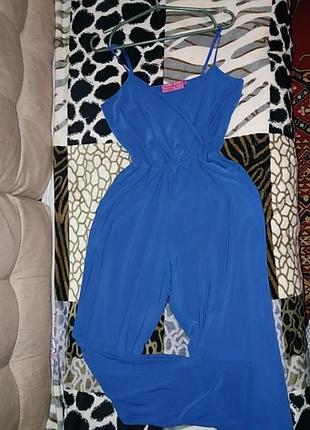 Комбинезон васильковый