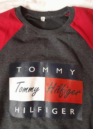 Tommy hilfiger новый стильный красивый реглан свитерок на мальчика2 фото