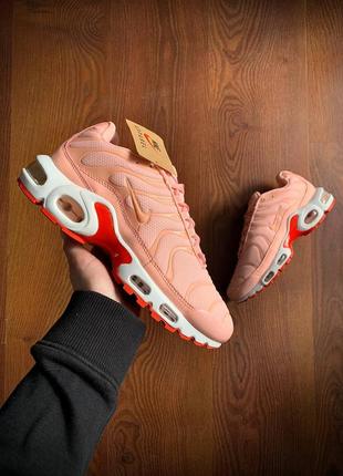 Кроссовки женские nike air max tn premium rose &amp; white👟