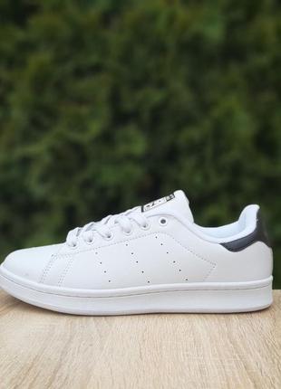 Кросівки adidas stan smith білі з чорним3 фото