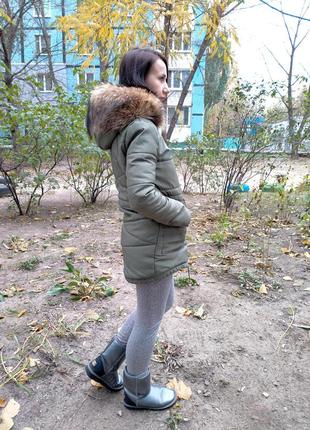 Парку ,куртка, пуховик ,хутро натуральне