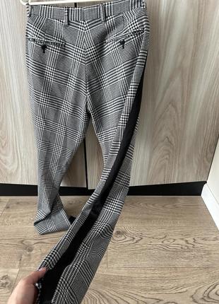Zara h&m брюки з лампасами полоскою 403 фото