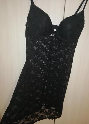 Пеньюар с бюстгалтером на косточках с пуш-ап h&m 38c.