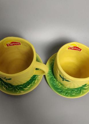 Декоративный набор чашек-кашпо lipton4 фото