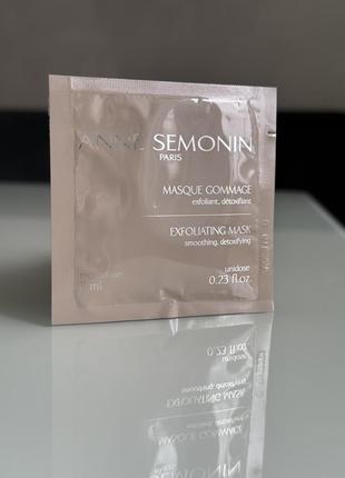 Оригинал пробник отшелушивающая маска для лица anne semonin exfoliating mask2 фото