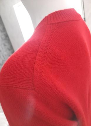 Кашемировая футболка красная4 фото
