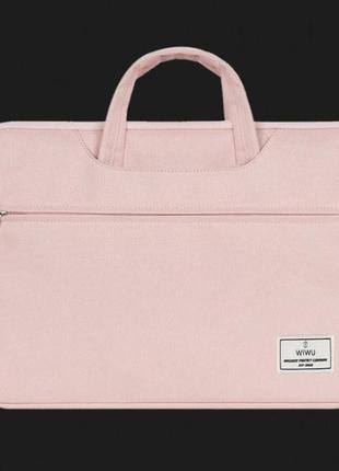 Чохол-сумка wiwu vivi handbag bag для macbook 13.3/14 (pink)