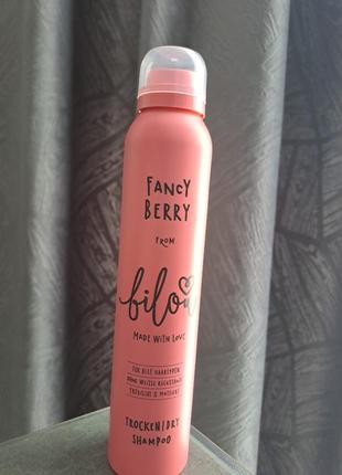 Сухой шампунь для волос «ягодный» bilou dry shampoo fancy berry 200 ml