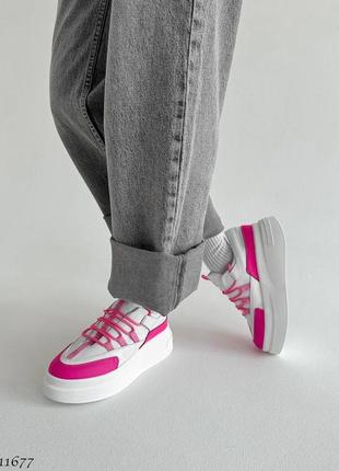 Крутые яркие кроссовки на платформе7 фото