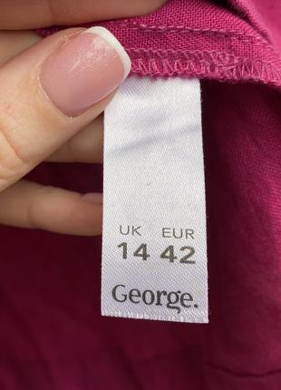 Яскрава лляна туніка блуза в стилі бохо льону з льону6 фото