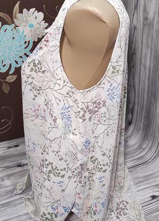 Літня легка блуза без рукавів майка з асиметричним низом h&m р.48-503 фото