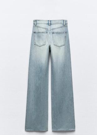 Zara the high-rise wide-leg jeans2 фото