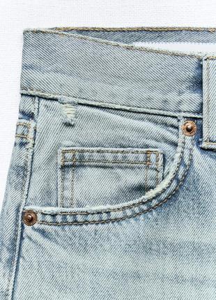 Zara the high-rise wide-leg jeans3 фото