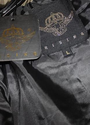 Rising. товар привезен из англии. стеганная куртка в палитре хаки.10 фото