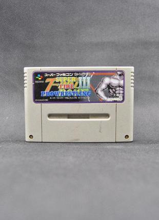 Super fire pro wrestling iii - игровой картридж nintendo super famicom sfc shvc-f3.