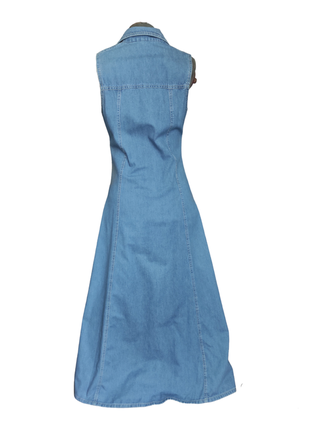 Джинсовый сарафан платье длинный2 фото