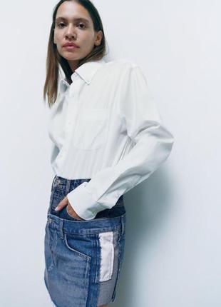 Джинсовая юбка zara, размер xs6 фото
