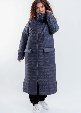 Длинное спортивное пальто