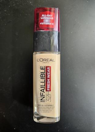 Тональный крем l'oreal infallible 32h fresh wear 20 ivory