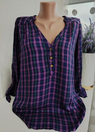 Фіолетова ніжна блуза espirit10 фото