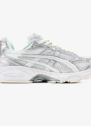 Топовые мужские кроссовки asics gel kayano "white/silver"2 фото