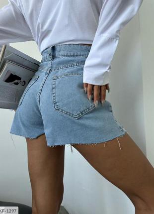 Шорты-юбка джинсовые2 фото