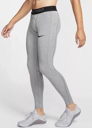 Термобелье мужское nike pro tights grey (bv5641-085)