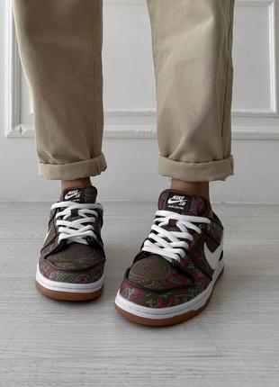 Кроссовки nike sb dunk low paisley brown9 фото