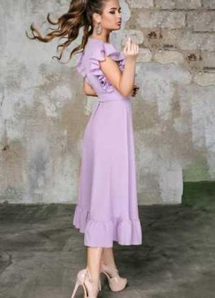 Трикотажное платье, силуэтное платье sela, цвет пудра1 фото