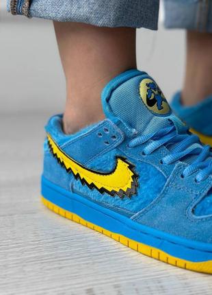 Кроссовки nike sb dunk х grateful dead blue3 фото