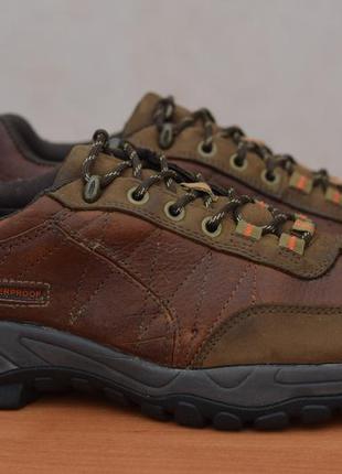Кожаные коричневые кроссовки, ботинки marks & spencer waterproof, 41 размер. оригинал
