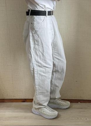 Штани брюки lee білі широкі штаны baggy loose fit levis 501 32×34 m3 фото