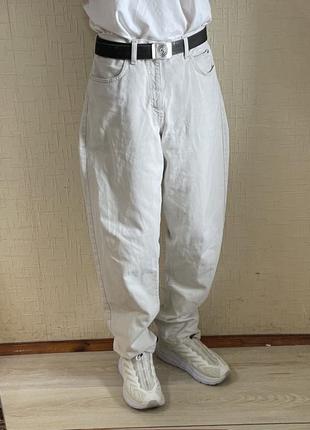 Штани брюки lee білі широкі штаны baggy loose fit levis 501 32×34 m