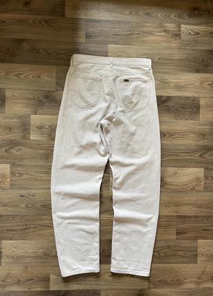 Штани брюки lee білі широкі штаны baggy loose fit levis 501 32×34 m4 фото