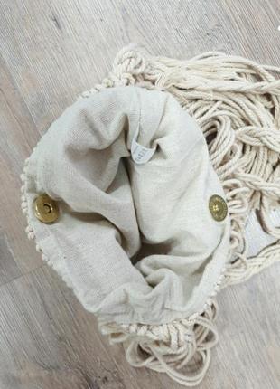 Сумочка плетена з бахромою3 фото
