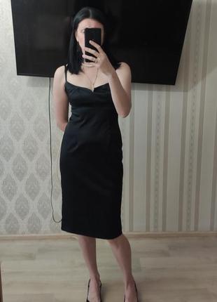 Коктейльное чёрное маленькое платье бренда esprit1 фото