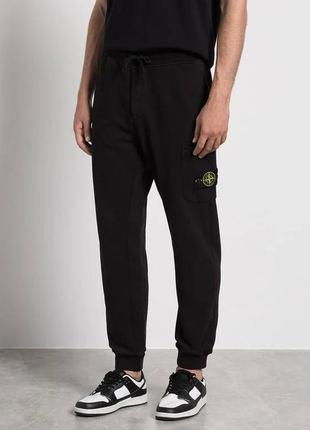 Джогери stone island black cotton1 фото