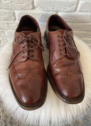 Loake 1880 коричневые кожаные дерби, мужские туфли eu 45,5