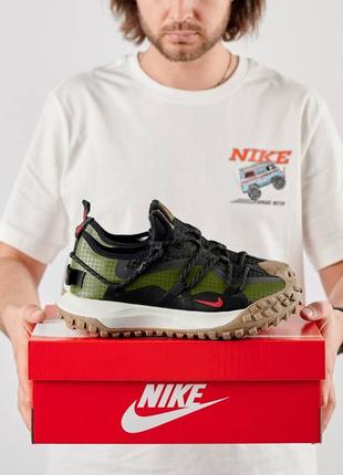 Чоловічі кросівки nike acg mountain fly low khaki black1 фото