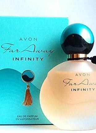 Женская парфюмерная вода avon far away infinity, 50мл текучесть