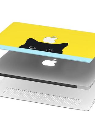 Чохол пластиковий apple macbook pro 14.2 a2442 кішка (сat) макбук про case hard cover4 фото