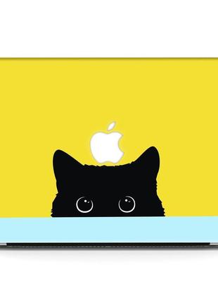 Чохол пластиковий apple macbook pro 14.2 a2442 кішка (сat) макбук про case hard cover3 фото