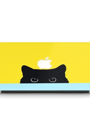 Чохол пластиковий apple macbook pro 14.2 a2442 кішка (сat) макбук про case hard cover2 фото