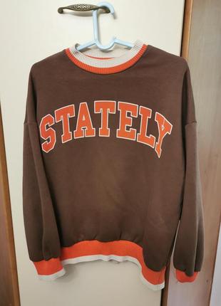 Толстовка на толстом флисе oversize