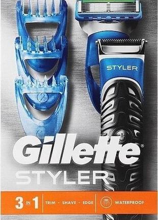 Водонепроникна бритва-стайлер чоловічий gillette fusion 5 proglide styler power