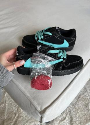 Кроссовки jordan low x travis scott x tiffany10 фото